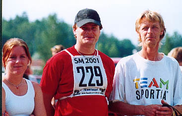 Hanna, Andreas och Ulf Kalborg.